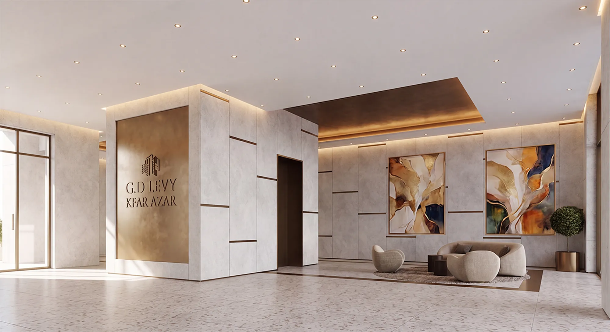 GD Levy · Lobby — residential lobby