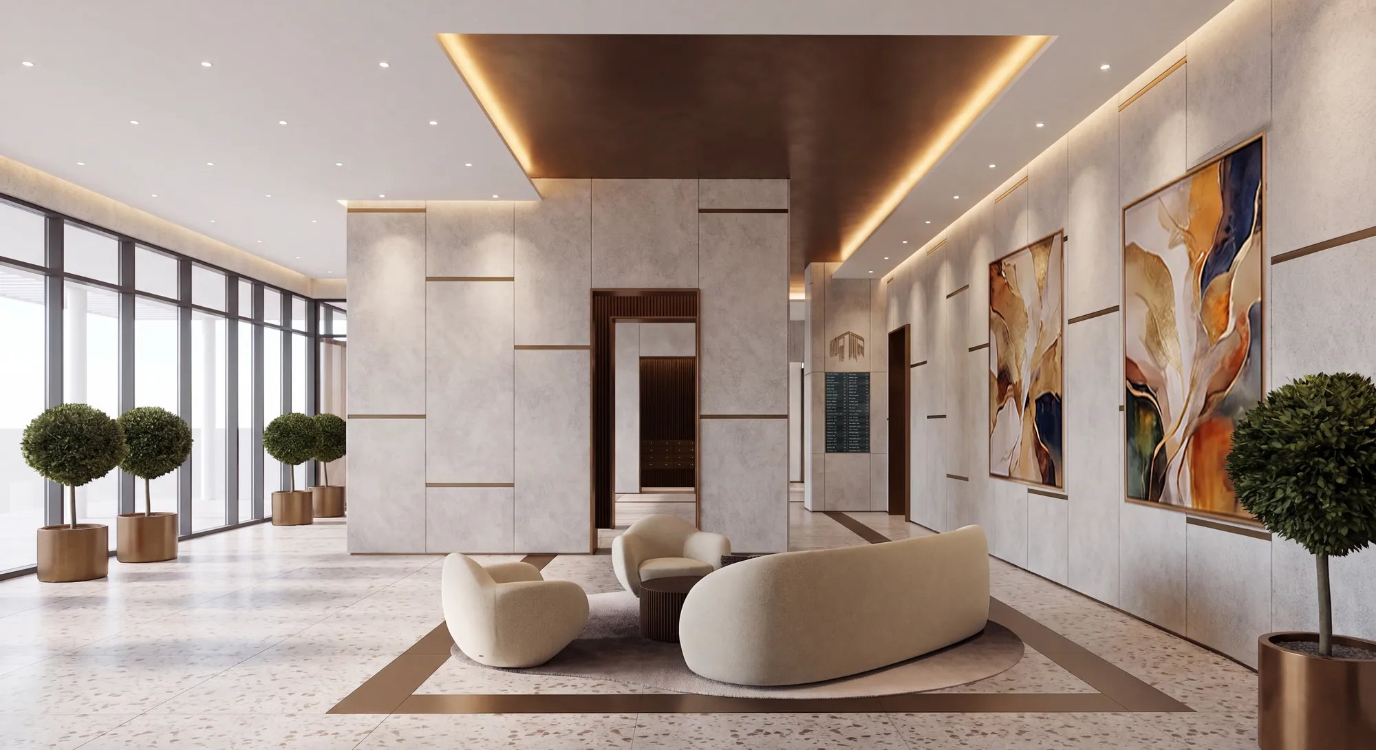 GD Levy · Lobby — residential lobby