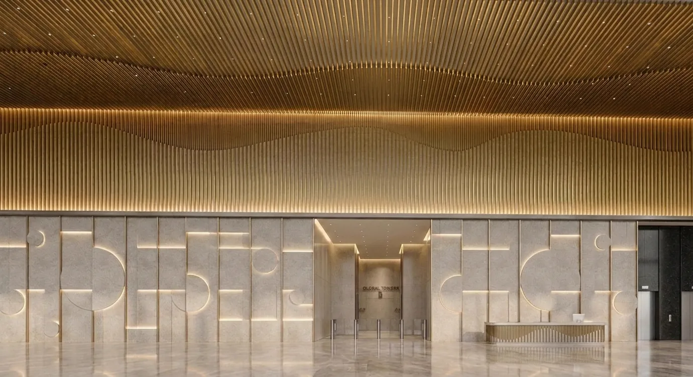 Global Towers — commercial lobby