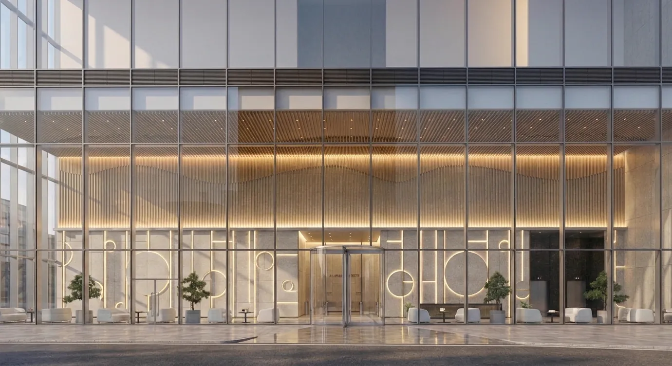 Global Towers — commercial lobby