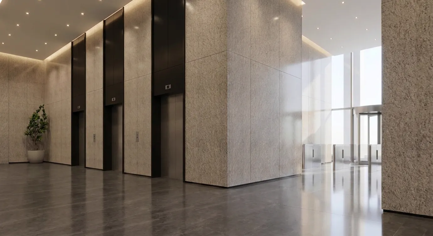 Global Towers — commercial lobby